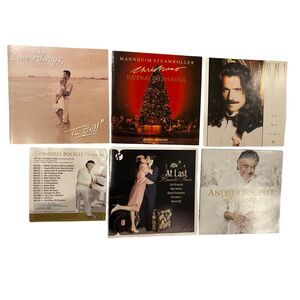 CD Insert Lot Yanni Andrea Bocelli Mannheim Steamroller Tim ONeill Art Crafts